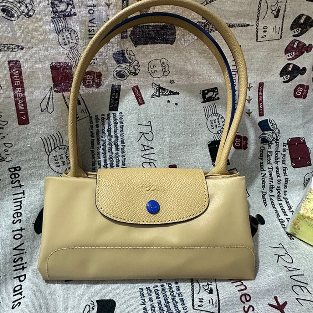 Longchamp Packable Nylon Logo Tote